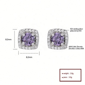 ต่างหูเงินแท้ S925 ประดับเพทายทรงสี่เหลี่ยมแบบวินเทจ ขายส่ง เครื่องประดับแฟชั่นสำหรับผู้หญิง เหมาะสำหรับงานฉลองครบรอบและโอกาสต่างๆ - Product Image 6