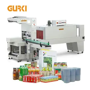 Beverage Jar Beer Cans Automatic Shrink Wrapper Shrink Wrap Wrapping Machine