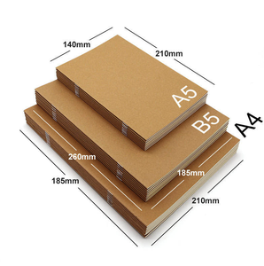 Quaderno per esercizi scolastici personalizzato in carta kraft con rilegatura a punto metallico, formato A5, per bambini, stampa di <span class=keywords><strong>libri</strong></span> di <span class=keywords><strong>testo</strong></span> - Product Image 4