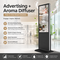Diffuseur d'arômes publicitaire 43 pouces en aluminium, contrôlé par application, avec affichage vidéo et diffusion de parfum pour magasins et hôtels, 500 ml*2
