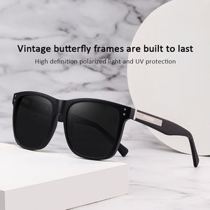 Stilvolle Retro Casual Unisex Sonnenbrille Polarisierende quadratische Schattierungen Personal isierte Marke Design Brille Blau Gelb Rot TAC Block Sonne - Product Image 6