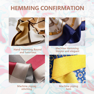 Manufacturer's Low-priced 12/14/16/19MM Silk <strong>Scarf</strong>, Fashionable and Luxurious 100% Silk square <strong>Scarf</strong> versatile - Product Image 6