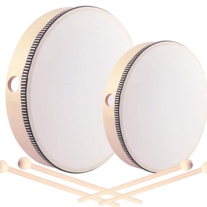 Wholesale 25CM Hand Held Drum for Children Hand Drums <b>Percussion</b> Educational Drum Toy Musical <b>Instrument</b> With Drumstick - Product Image 1