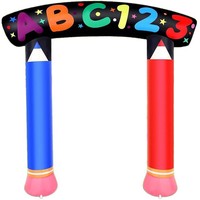 Arche gonflable personnalisée avec éclairage LED pour les cérémonies scolaires, les fêtes et les événements
