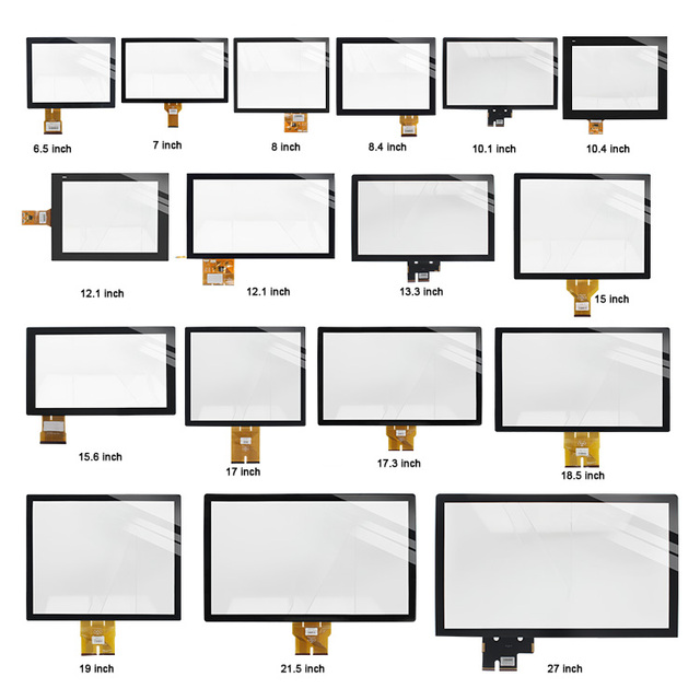 Custom Large Size USB Touch Screen Panels with EETI Controller Capacitive LCD Screen Waterproof Glove Pacp Touch Glass