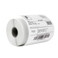 Vente en gros directe usine Jinya JY-F Étiquettes autocollantes thermiques personnalisables 4x6 pour emballage d'expédition, résistantes à l'eau et à l'huile