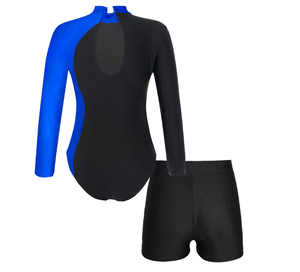 Трико для художественной гимнастики для взрослых, для девочек, блестящие, готовые к отправке купальники для художественной гимнастики для девочек - Product Image 2