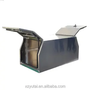 Factory price truck tool box trailer side opening 3/4 half door high side full open aluminum tool box