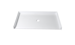 CUPC Certified 62"x38" ADA Compliant White Acrylic Alcove Deep Shower Tray Acrylic - Product Image 4