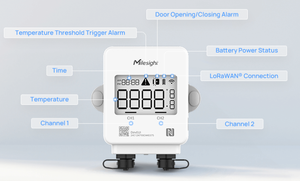 Sensor de temperatura TS301/TS302 LoRaWAN con pantalla LCD - Product Image 4