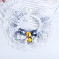 Serviette anti-bave pour animaux de compagnie, collier pour chien et chat, nœud papillon, bavoir en dentelle, accessoire décoratif pour animaux de compagnie de petite, moyenne et grande taille