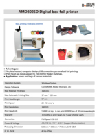 Máquina Automática de Estampagem Digital Bonedry BD-8025D para Convites de Casamento, Cartões de PVC e Caixas de Presente