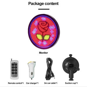 Écran à LED pour voiture de fabrication Lumière d'expression à LED Ronde Écran de <span class=keywords><strong>taxi</strong></span> à LED Écran d'expression pour lunette arrière de voiture Écran d'expression pour voiture à LED - Product Image 6