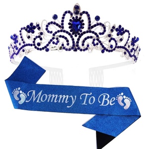 Decoraciones <span class=keywords><strong>para</strong></span> Baby Shower y Día <span class=keywords><strong>de</strong></span> San Valentín <span class=keywords><strong>para</strong></span> Futura Mamá, Corona y Banda con Brillantina, Seguras, No Tóxicas, <span class=keywords><strong>para</strong></span> Interiores/Exteriores, Fiesta del Día <span class=keywords><strong>de</strong></span> la Madre - Product Image 6