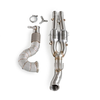 Tubo de Escape Aislado de Acero Inoxidable SS304 para Audi RS3 2.5T 2015-2023, Venta al Por Mayor de Fábrica, Tubo Frontal que Aumenta el Flujo y Mejora la Potencia
