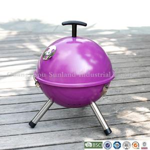 Griglia <span class=keywords><strong>per</strong></span> Barbecue a Forma di Pallone da Calcio in Metallo Verniciato a Polvere di Alta Qualità con Carrello, Griglia Portatile a Forma di Kettle - Product Image 3