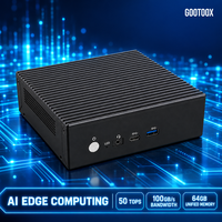 Robot Mobile Otonom AI Mini PC Kotak Komputasi Tepi AI Rakitan Khusus