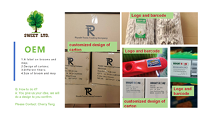 Venta caliente interior/al aire libre Bush escoba cerdas de madera recogedor para todos los días cocina hogar jardín limpieza para uso de barrido - Product Image 6