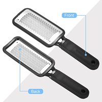 Grattoir de pieds professionnel, 1 pièce, en acier inoxydable, pour pédicure, peau dure, lime à callosités