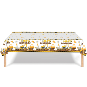Suministros para Fiesta de Cumpleaños con Temática de Camiones de Construcción Amarillos para 16 Niños, Platos, Vasos y Servilletas de Papel con Excavadora y Retroexcavadora - Product Image 4