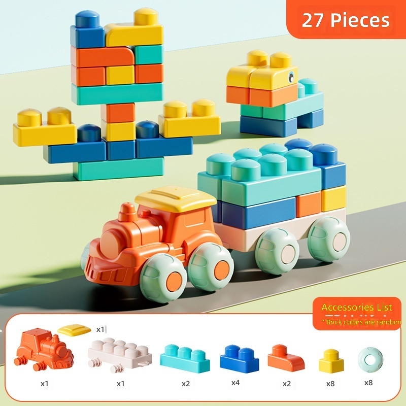 Soft plastic large building blocks  27 pieces
