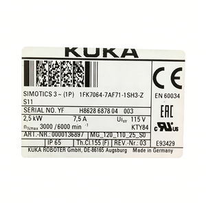 จัดส่งฟรี ราคาดีที่สุด ME-110-120-30-W0 มอเตอร์ AC 2.5KW สำหรับอุตสาหกรรม อุปกรณ์เสริมระบบอัตโนมัติในอุตสาหกรรม - Product Image 1