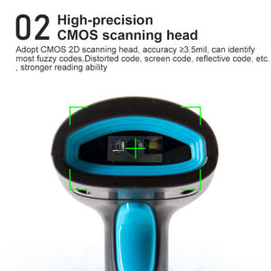 Máy quét mã vạch 2D cầm tay, máy quét mã qr 1D 2D có dây, giao diện USB, không có ổ đĩa, được sử dụng rộng rãi trong các hệ thống siêu thị - Product Image 6
