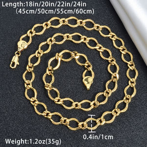 Collier chaîne en or plaqué 18 carats de luxe pour femmes - Product Image 6