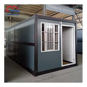 10Ft 20Ft 40Ft Made Modern Big Houses Luxury Prefab Flatpack Tiny House Office Foldable Container House With Rooftop Toilet