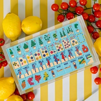 Fichas de Mahjong de Playa Americanas Personalizables, 160 Piezas, Diseño de Costa Azul, Talladas en Acrílico, Fichas de Mahjong Americanas de Lujo en Azul
