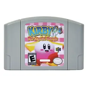 Kirby 64 bits de jogos de cristal shards, versão dos eua, inglês, ntsc, cartão, brinquedo n64 para crianças