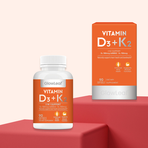 Capsules de vitamine D3+K2 végétaliennes à marque privée, soutient un système immunitaire sain, améliore la densité osseuse, soins de santé pour adultes - Product Image 6
