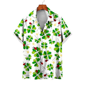 Da uomo Beach Resort indossa camicie hawaiane top floreali estivi camicetta a righe colorate con stampa di frutta camicia Casual - Product Image 6