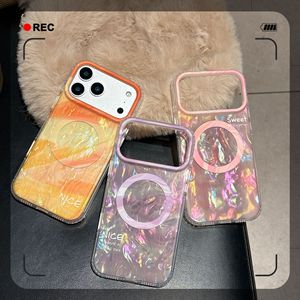 Coque de style INS pour iPhone 15 Pro Max 16 Pro, motif marbré perlé dégradé, compatible avec iPhone 14 13 - Product Image 2