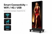 Letrero Digital LED GOB P2.5 para Interiores con Diseño de Servicio Frontal para Aeropuertos y Vestíbulos de Hoteles