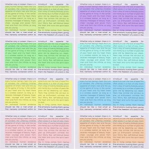 Strisce Colorate per Lettura Guidata, Righelli Colorati per Tracciare la Lettura, per Dislessia, ADHD e per Ridurre lo Stress Visivo - Product Image 2