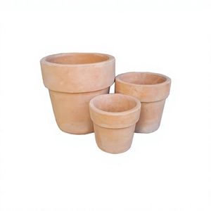 Ventes en gros de jardinières d'extérieur de style terre cuite, design rond pour la décoration de la maison et du jardin, projets de patio et de paysage. - Product Image 2