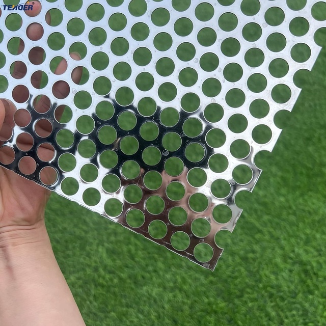 Durable Aluminum Perforated Metal Mesh Grille Customizable Hole Sizes for HVAC Air Ventilation Duct Cover Screen Cutting/Welding