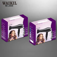 WAIKIL Nouveau Sèche-Cheveux Professionnel Puissant Chauffage Rapide Réglage Chaud et Froid avec Concentrateur d'Air