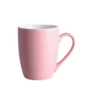 Grosir pemasok cangkir teh warna-warni susu keramik Mug personalisasi Logo dapat disesuaikan cangkir
