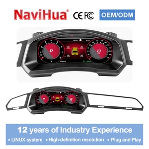 Navihua Upgrade Linux Dashboard LCD Digital Speedometer Panel for VW Volkswagen Tiguan L 2017-2021 New for <b>Auto</b> <b>Meter</b> - Product Image 1