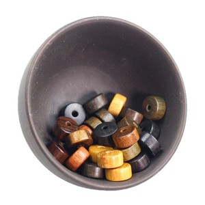 Cuentas espaciadoras de sándalo verde, cuentas sueltas redondas de palisandro y ébano de 4x7mm para niños, accesorios para hacer joyería hecha a mano - Product Image 4