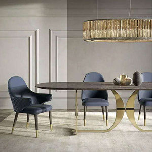 Muebles italianos de lujo para restaurante/hogar, comedor, patas de madera, silla de comedor moderna y contemporánea - Product Image 3
