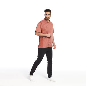 Unisex Heren Chef Jack Zomer Korte Mouw Ademende Kleding Werkkleding Uniform - Product Image 4