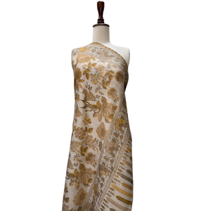 Premium Jamawar Jacquard <b>Shawl</b> Geometric Custom Design Soft Durable Woven Elegant Fashion Daily Wear OEM ODM Export Quality - Product Image 1