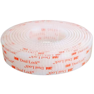 Aucune impression cercle adhésif clair crochet et boucle tête de champignon Sj3560/1/<span class=keywords><strong>2</strong></span> feuilles refermables ruban à double verrouillage - Product Image 3