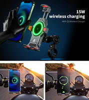 Chargeur sans fil Kewig Qi15W avec interrupteur d'alimentation séparé, en alliage d'aluminium, compatible KYMCO, accessoires avant pour moto
