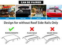 Barres de toit transversales universelles en alliage d'aluminium de haute qualité pour voiture, accessoires 4x4, rails de toit, capacité de chargement