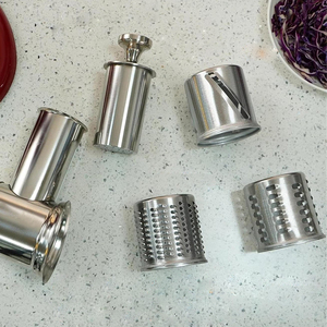 Accessoire de râpe à légumes et à fromage compatible lave-vaisselle, trancheuse et râpe en acier inoxydable avec lames de coupe pour <span class=keywords><strong>Kitchenaid</strong></span> - Product Image 6