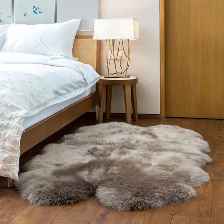 Wholesale Custom Faux Fur Rug Carpets and Rugs Furry Modern Home Decor Carpet Padding